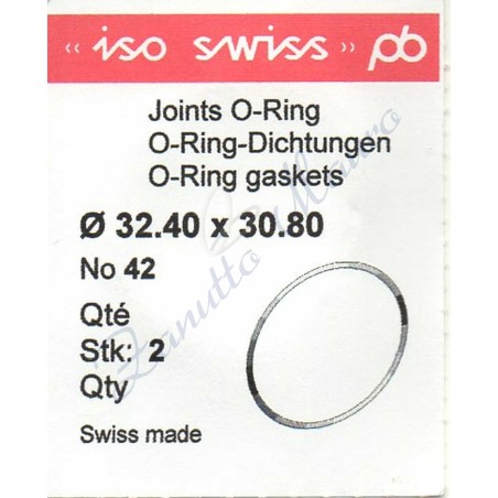 OR Standard ISO042 busta 3 pz Diam.int. 30.80 sezione 0.80