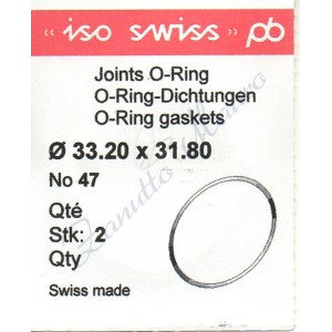 OR Standard ISO047 busta 2 pz Diam.int. 31.80 sezione 0.70