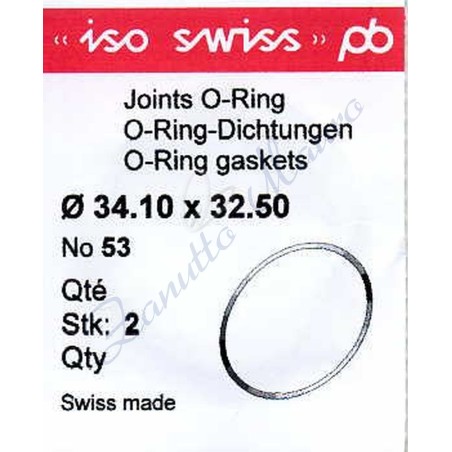 OR Standard ISO053 busta 2 pz Diam.int. 32.50 sezione 0.80