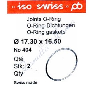 O-Ring Quartz ISO404 busta 2 pz Diam.int. 16.50 sezione 0,40