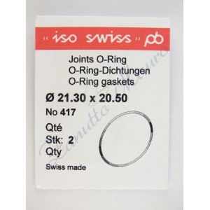 O-Ring Quartz ISO417 busta 2 pz Diam.int. 20.50 sezione 0,40