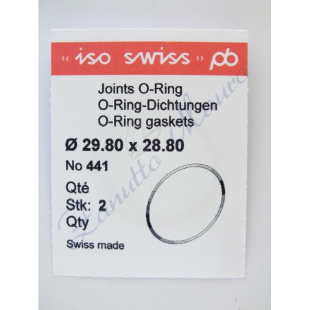 O-Ring Quartz ISO441 busta 2 pz Diam.int. 28.80 sezione 0,50