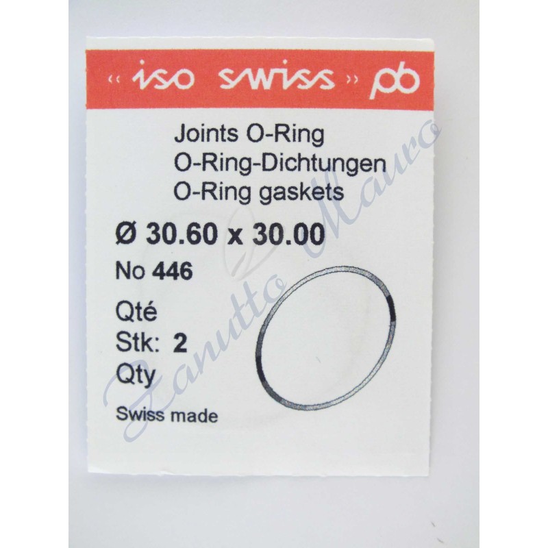 O-Ring Quartz ISO446 busta 2 pz Diam.int. 30.00 sezione 0,30
