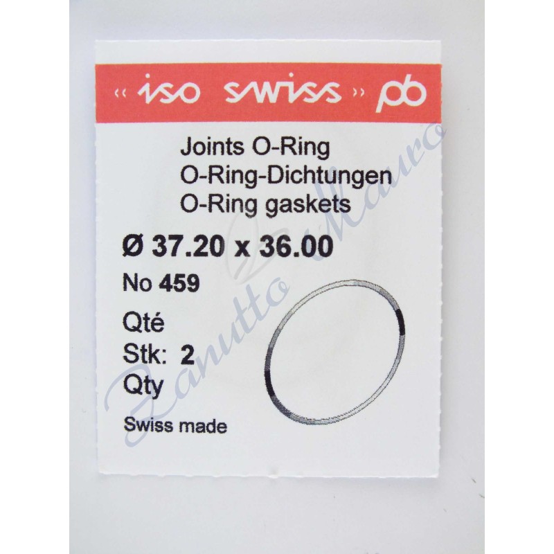 O-Ring Quartz ISO459 busta 2 pz Diam.int. 36.00 sezione 0,60
