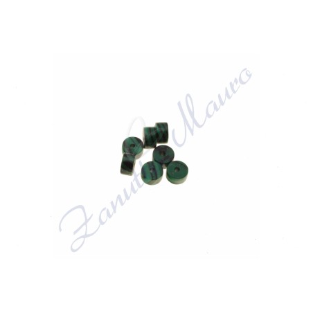 Cilindro in malachite diametro mm 4,5 spessore mm 2,5
