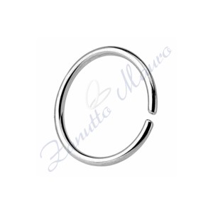 Anello Septum basic filo mm 0,8 diametro mm 8 in acciaio 361L
