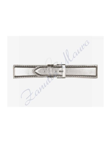 Cinturino 871 in vitello fashion 18x16 colore silver/argento