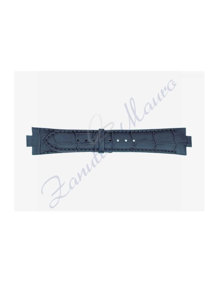 Cinturino 868/U stampa alligatore 25/10x20 colore blu s. anche per Breil
