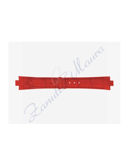 Cinturino 868/D stampa alligatore 21/8x18 colore rosso anche per Breil