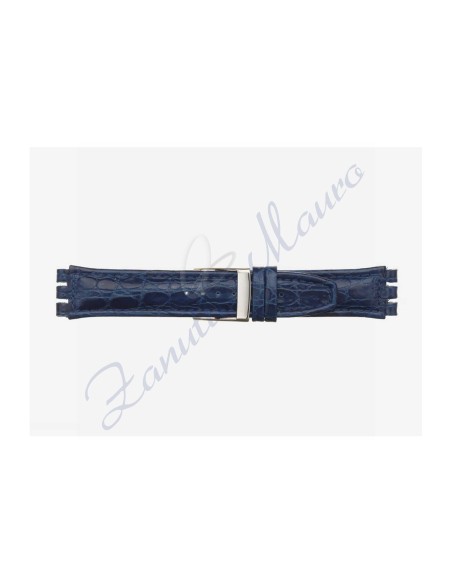 Cinturino 247M stampa brasile per Swatch Irony 19x18 blu scuro