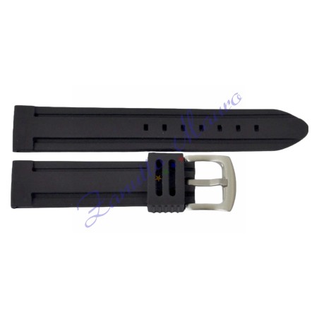 Cinturino JD013 in silicone ansa mm 30 colore nero