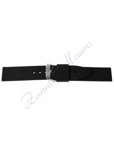 Cinturino 387/QR in silicone soft touch  mm 20 easy pin colore nero