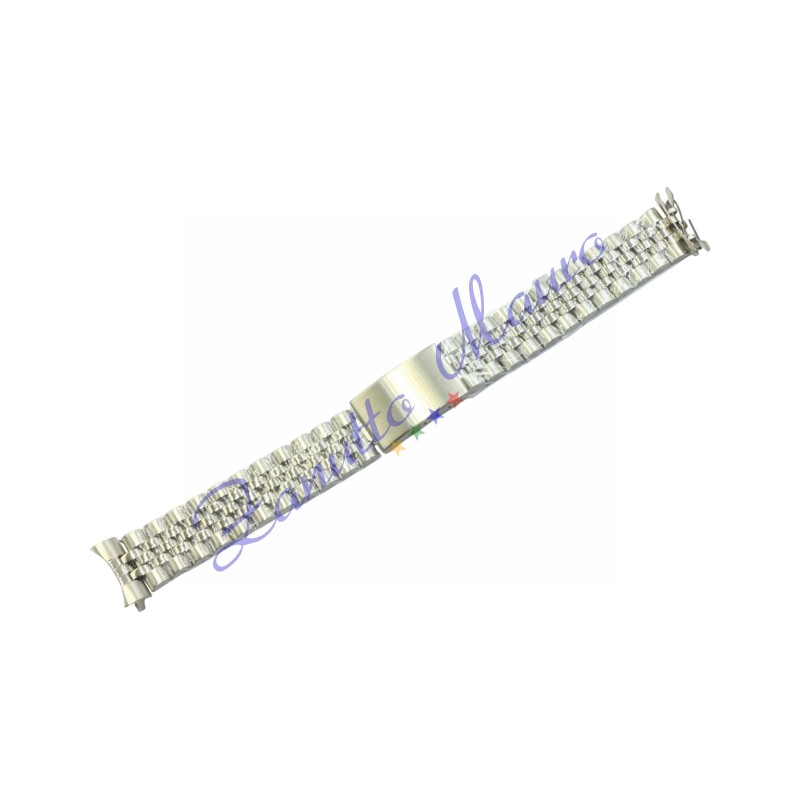 Bracciale tipo Jubilee B5SG in acciaio ansa curva mm 13