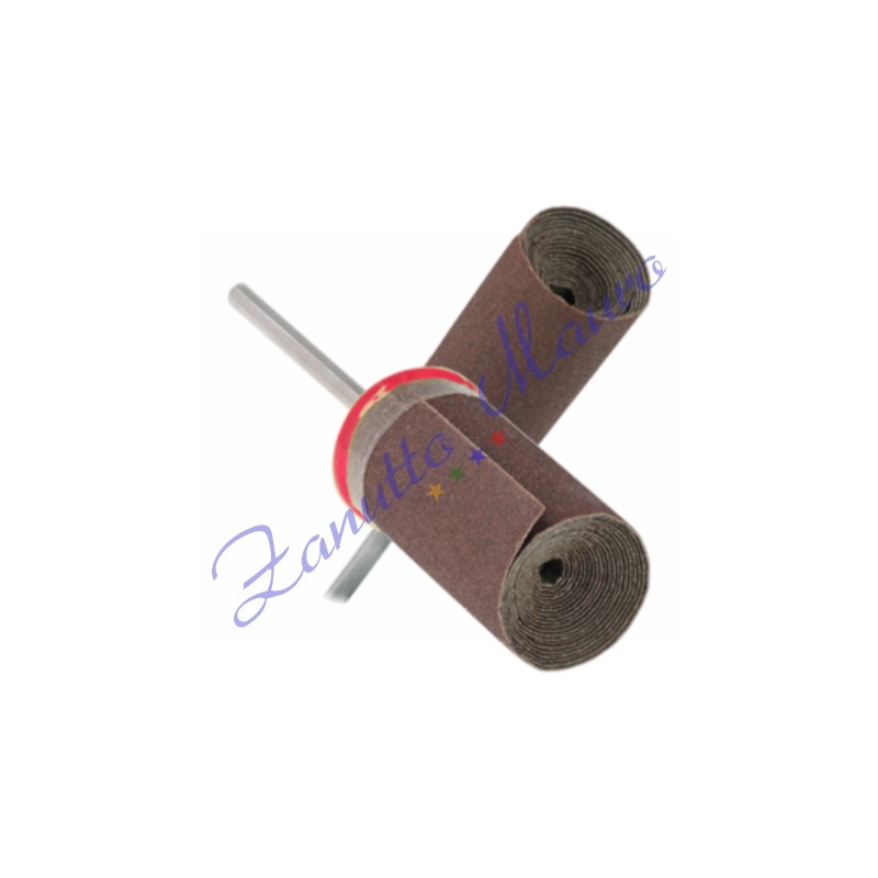 Rullo passa carta abrasiva grana  320 con albero mm 2,35