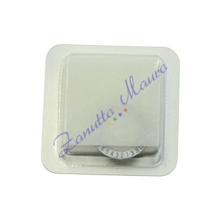 Disco data al 6 per ETA E61.041 e E61.111 sfondo bianco numeri neri