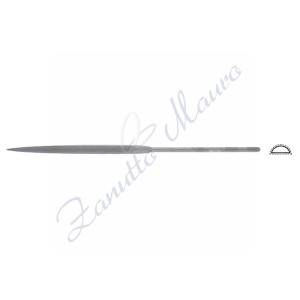 Lima ad ago LA2402 mezza tonda mm 180  taglio 00 Vallorbe