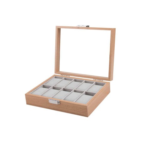 Cofanetto in legno per orologi con 10 scomparti
