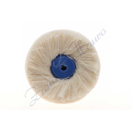 Spazzola  circolare in cotone diametro mm 70 centro in PVC