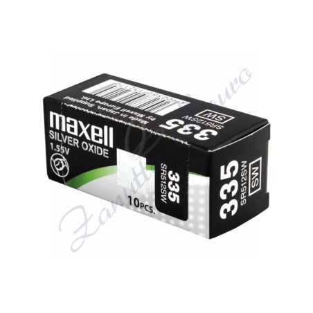 Pila Maxell  335  silver oxide SR512SW Hg 0%