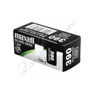 Pila Maxell  390  silver oxide SR1130SW Hg 0%