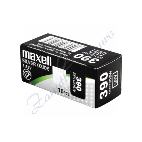 Pila Maxell  390  silver oxide SR1130SW Hg 0%