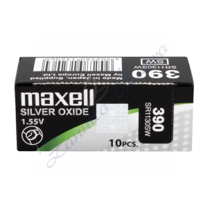 Pila Maxell  390  silver oxide SR1130SW Hg 0%