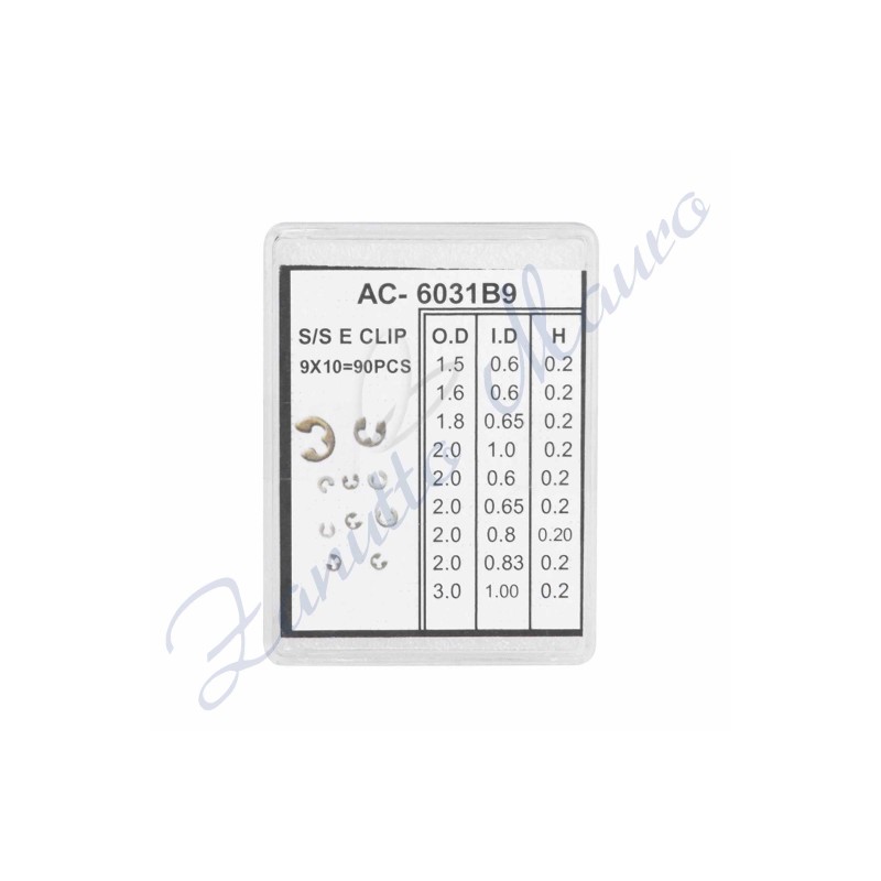 Anelli a scatto assortimento da 90 pezzi