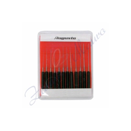 Alesatori fini per sfere serie da 12 pezzi da 0,30 a 0,60 mm