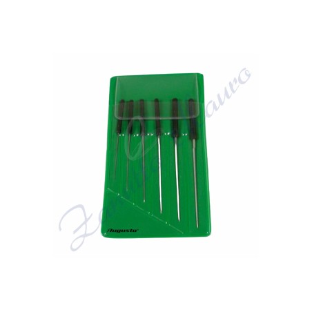 Alesatori con manico serie da 6 pezzii da 0,40 a 1,40 mm