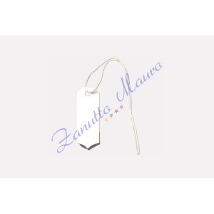 Cartellini ottagonali con punta mm 8x24 con filo verde - 500 pezzi