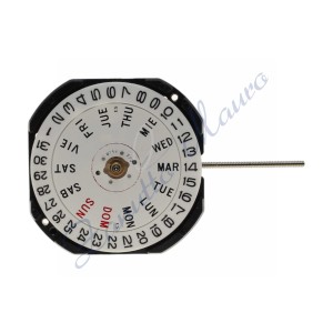 Movimento Hattory VX33 H2 3 sfere con calendario Day/Date al 3