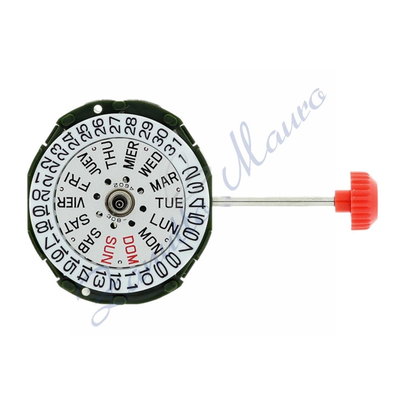 Movimento Miyota 2005 3 sfere doppia data al 3 quarzo