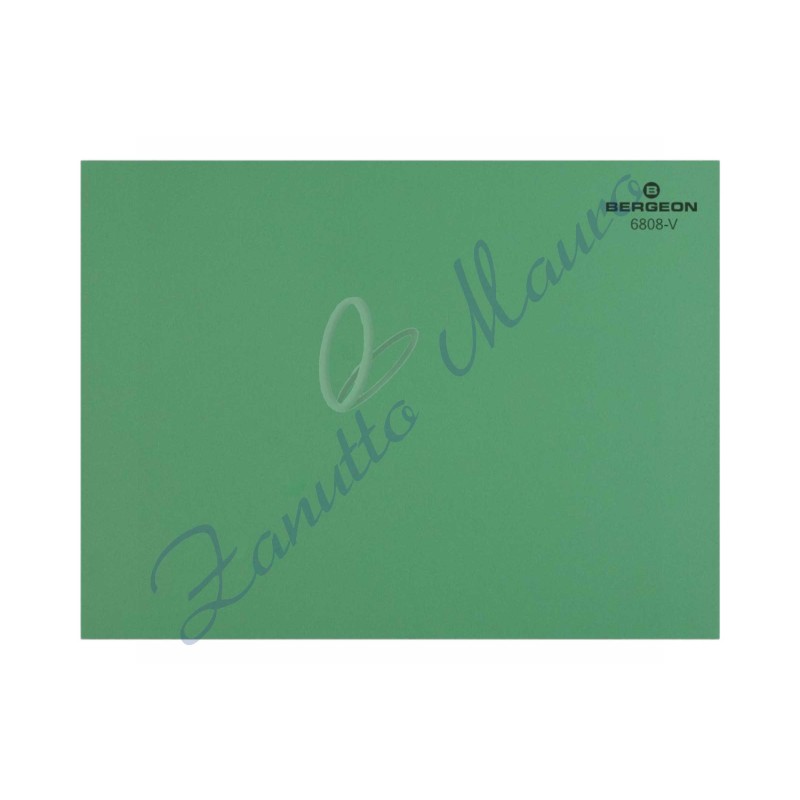 Foglio di lavoro Bergeon 6808-V colore verde opaco auto adesivo