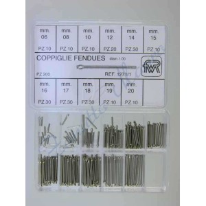 Assortimento 200 coppiglie diam.1,00 mm