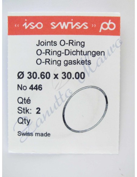 O-Ring Quartz ISO446 busta 2 pz Diam.int. 30.00 sezione 0,30