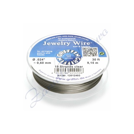 Filo in acciaio inox plastificato Griffin mm 0,60 metri  9,15