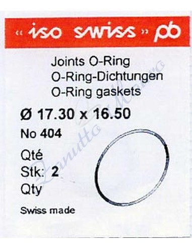 O-Ring Quartz ISO447 busta 2 pz Diam.int. 30.50 sezione 0,50