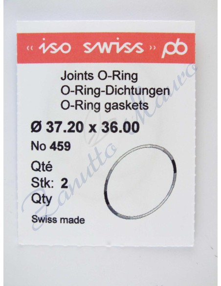 O-Ring Quartz ISO459 busta 2 pz Diam.int. 36.00 sezione 0,60