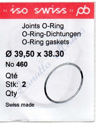 O-Ring Quartz ISO460 busta 2 pz Diam.int. 38.30 sezione 0,60