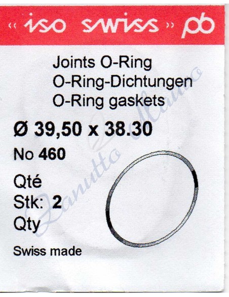 O-Ring Quartz ISO460 busta 2 pz Diam.int. 38.30 sezione 0,60