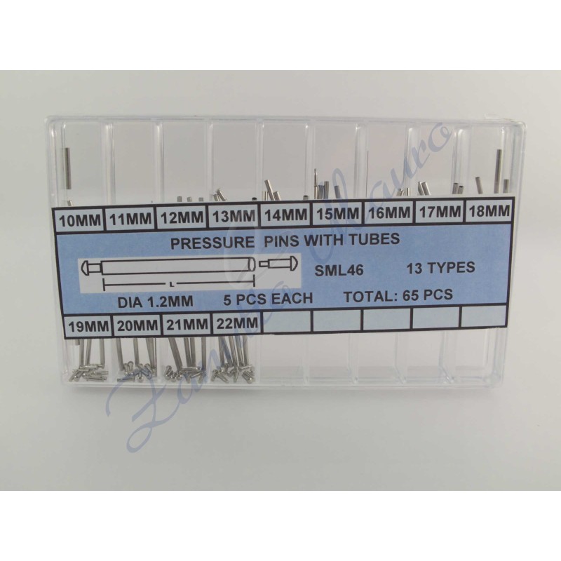 Assortimento 65 perni pressione mm 1,20 - SML46