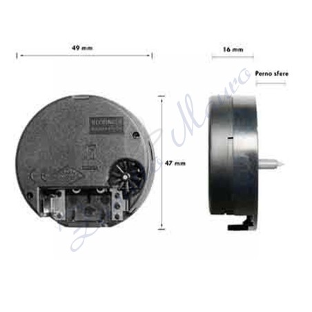 Movimento rotondo solo tempo p/lungo completo di 3 lancette diam 47/49