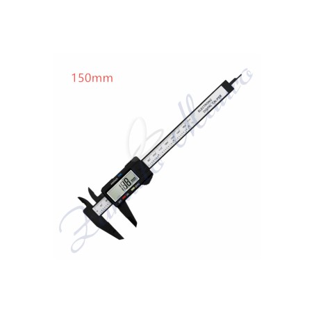 Calibro digitale elettronico a corsoio da 150 mm in fibra di carbonio