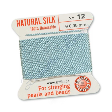 Filo per collane Griffin diametro mm 0,98 numero 12 colore turchese