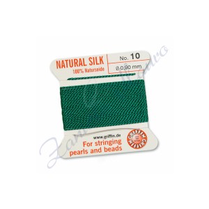 Filo per collane Griffin diametro mm 0,90 numero 10 colore verde
