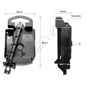 Movimento Junghans parete misura 11 con pendolo