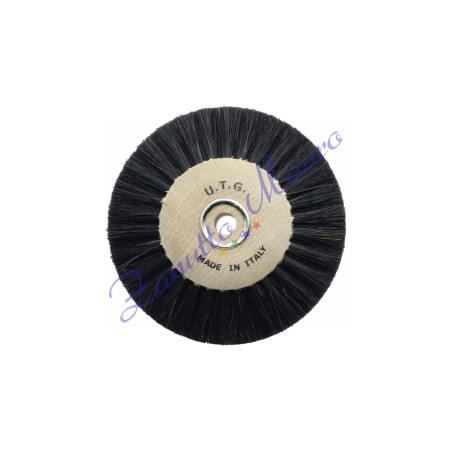 Spazzola circolare setola nera diametro mm 77 4 ranghi convergenti