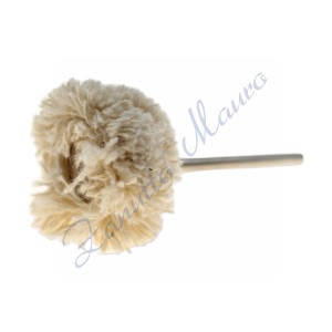 Spazzola gamma in cotone diametro mm 22 con alberino