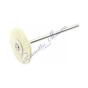 Spazzola gamma in pelo di capra morbido diametro mm 19/22 con albero