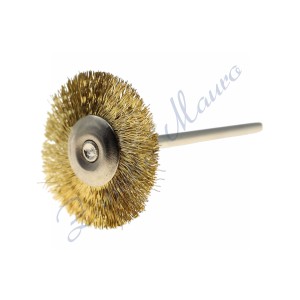 Spazzola gamma in ottone d23 con albero